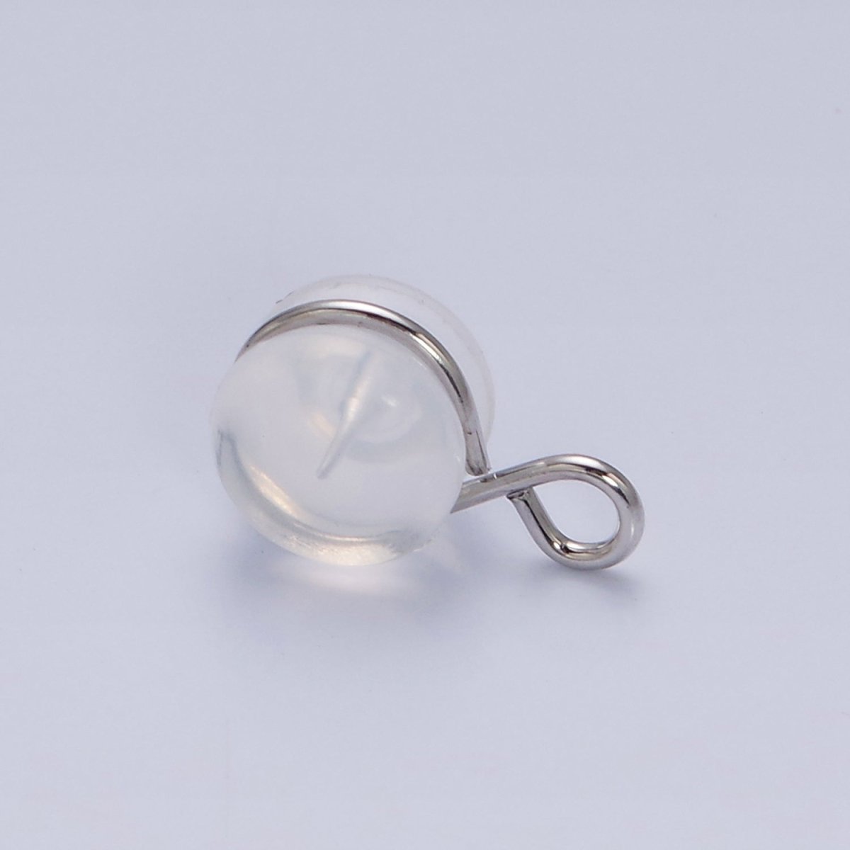 10 pair Soft Silicone Earring Backs for Studs Silver Rubber Earring Backs with Open Link Hypoallergenic Safety Plastic Earring Back for Jewelry Making Z-425 Z-426 Z-427 Z-428