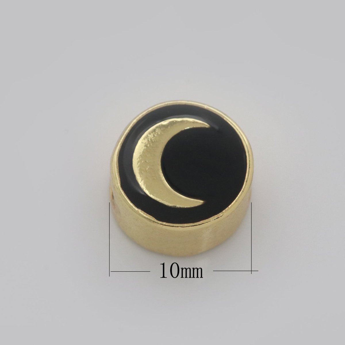 10mm enamel Round bead Add on Symbol bracelet bead personalized bracelet jewelry Moon, Star, Thunder, Heart, Happy Face, Virgin Mary Design B-702~B-707