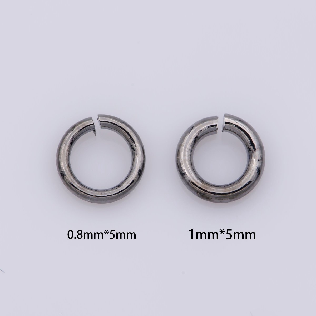 110 / 160 pcs 5mm 18ga 22 gauge Real Gold Plated Open Jump Rings Rhodium Plated Rose Gold Black Gun Metal O Ring 5 mm Attach Charm Clasp