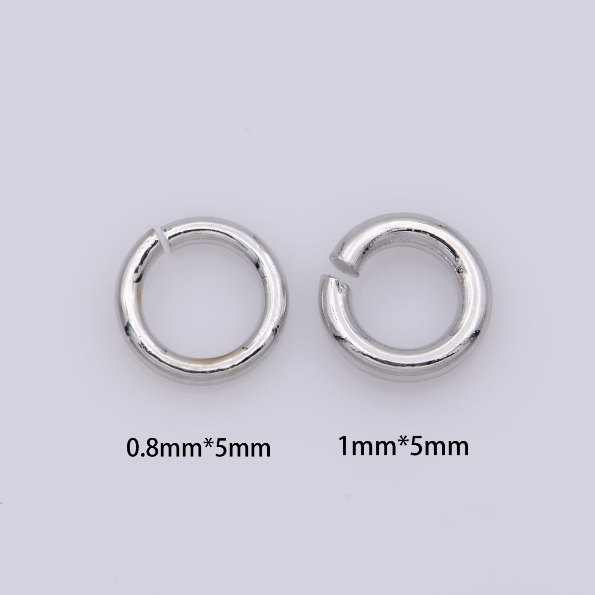 110 / 160 pcs 5mm 18ga 22 gauge Real Gold Plated Open Jump Rings Rhodium Plated Rose Gold Black Gun Metal O Ring 5 mm Attach Charm Clasp