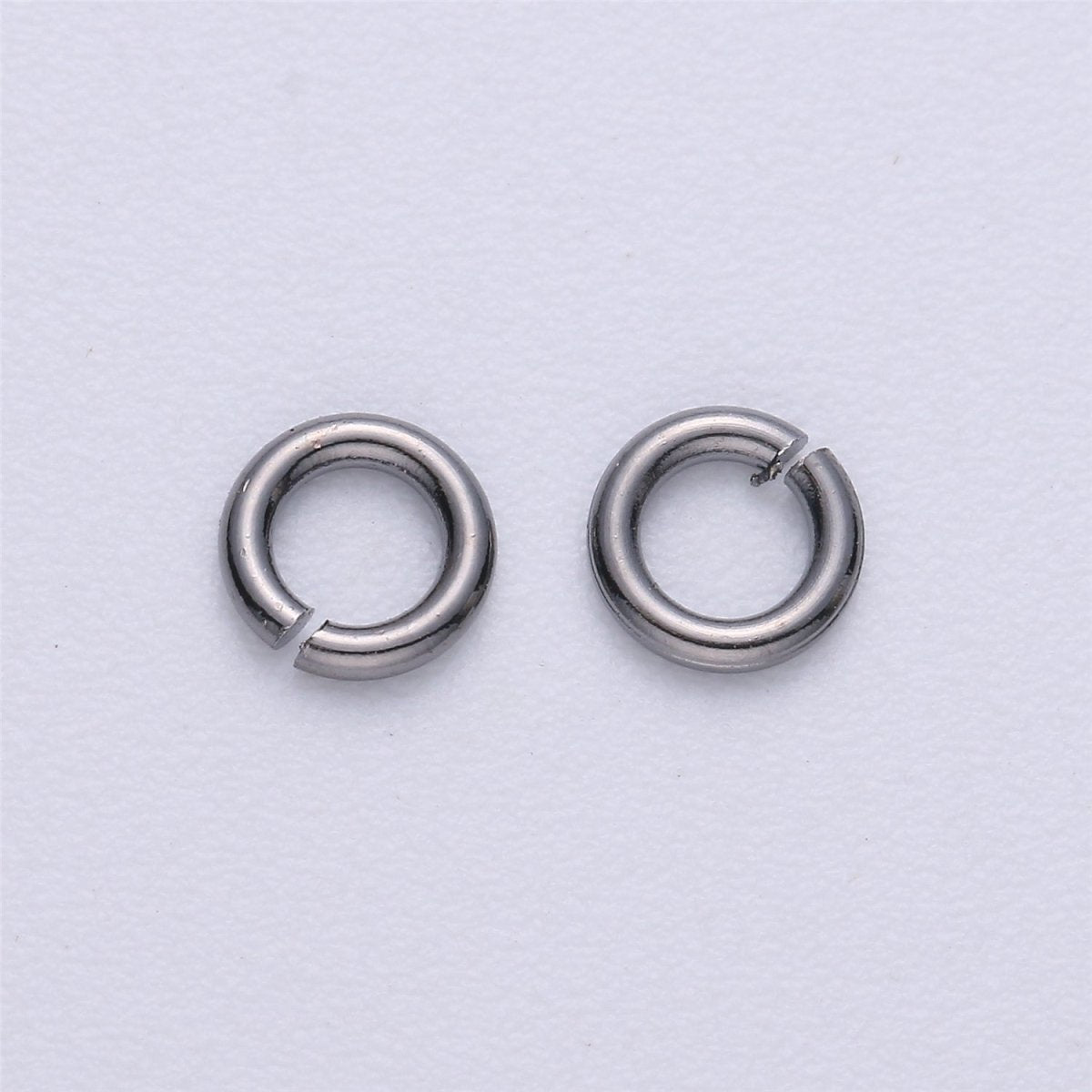 110 / 160 pcs 5mm 18ga 22 gauge Real Gold Plated Open Jump Rings Rhodium Plated Rose Gold Black Gun Metal O Ring 5 mm Attach Charm Clasp