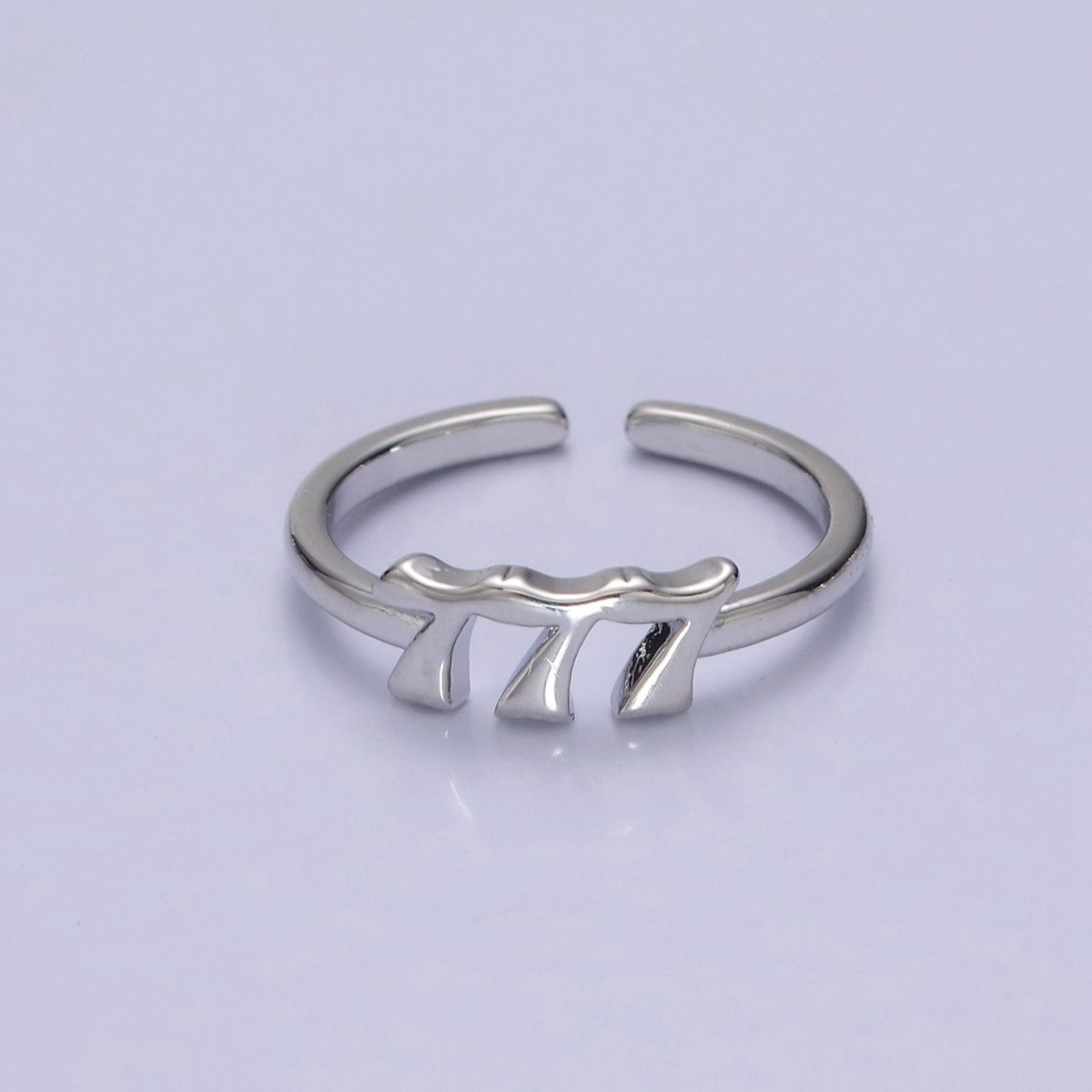 111 222 333 444 555 777 999 888 Angel Number Ring Silver Custom Jewelry Number Ring Open Adjustable Trend Ring O2047-O2055