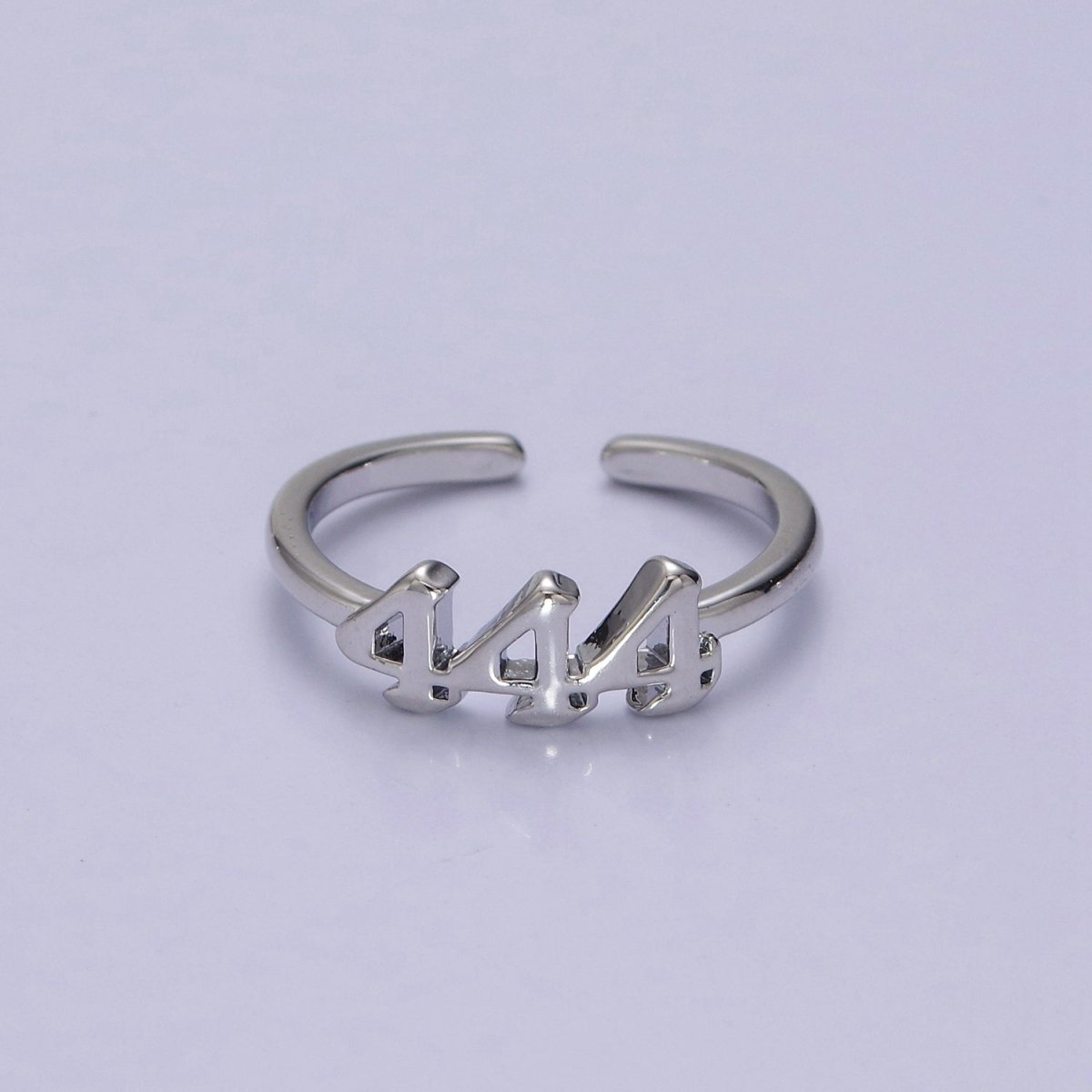 111 222 333 444 555 777 999 888 Angel Number Ring Silver Custom Jewelry Number Ring Open Adjustable Trend Ring O2047-O2055