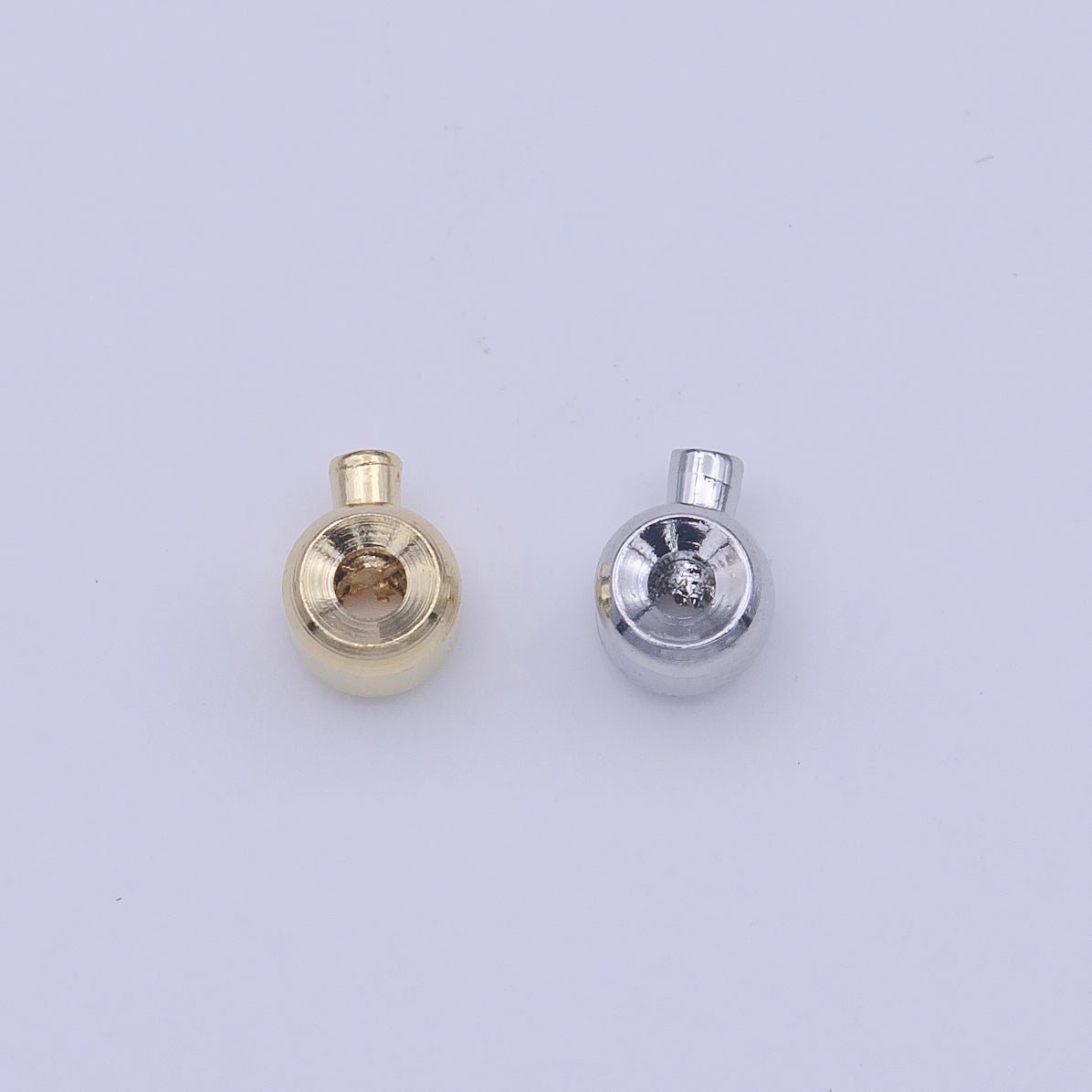 12 Pieces Gold Filled Jewelry Bead Connector Link Crimp Supply Making in Gold & Silver | B-608 B-611