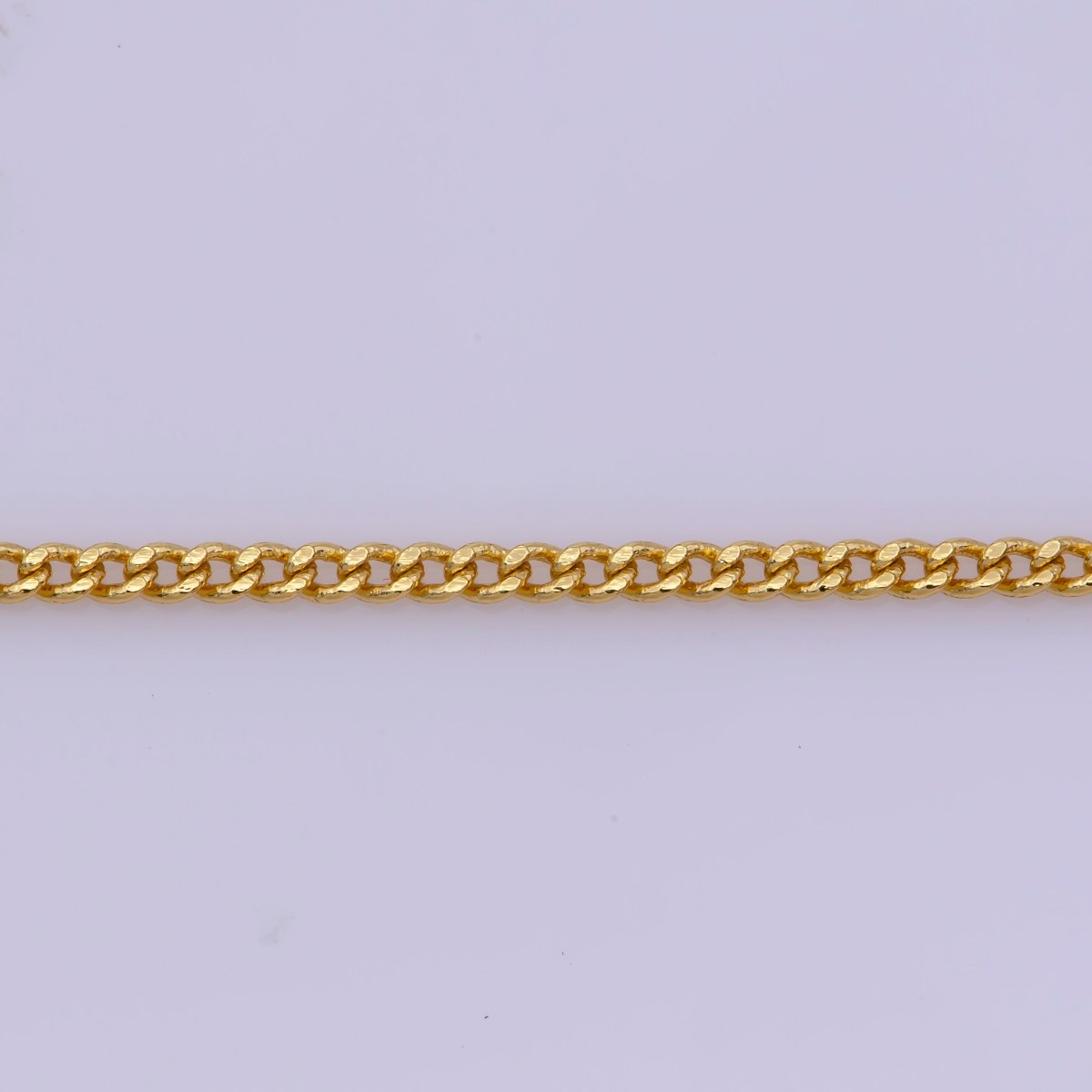 1.2mm Yellow Gold Cuban Link Chain Necklace - Miami Cuban Curb Links Men Women Chain Necklace | WA-386 Clearance Pricing