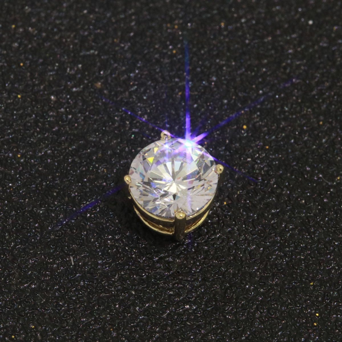14K Gol Filled CZ micro pave solitaire round beads, spacer beads, small round spacer beads, mini small round beads 8.2*5.5mm B-683 - DLUXCA