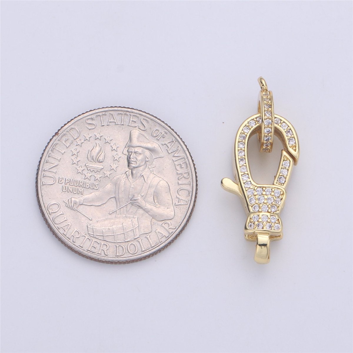 14k Gold Fill Lobster claw clasp for Bracelet Necklace Buckle Micro paved ,CZ Cubic Clasp Fastener for Beading supplies Component K-390 K-432