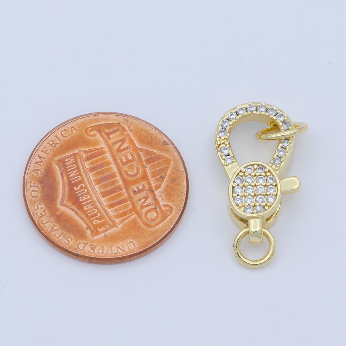 14k Gold Fill Oval clasp for Bracelet Necklace Buckle Micro paved , CZ Cubic Lobster Clasp Fastener for Beading supplies Component L-407 L-408