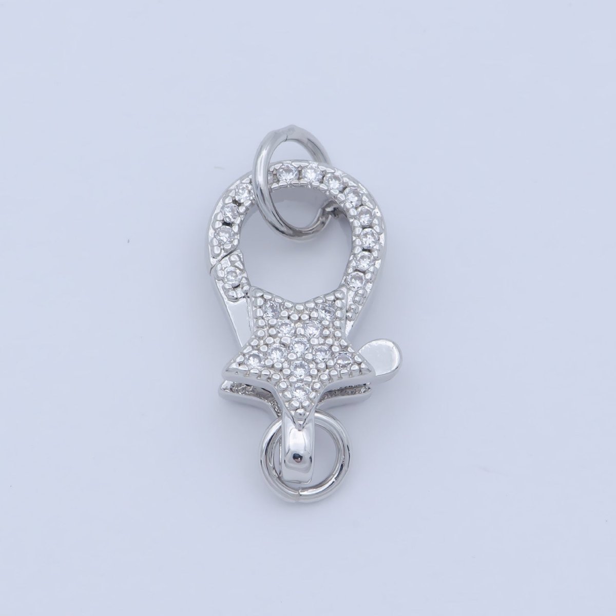 14k Gold Fill Star clasp for Bracelet Necklace Buckle Micro paved , CZ Cubic Lobster Clasp Fastener for Beading supplies Component L-403 L-404
