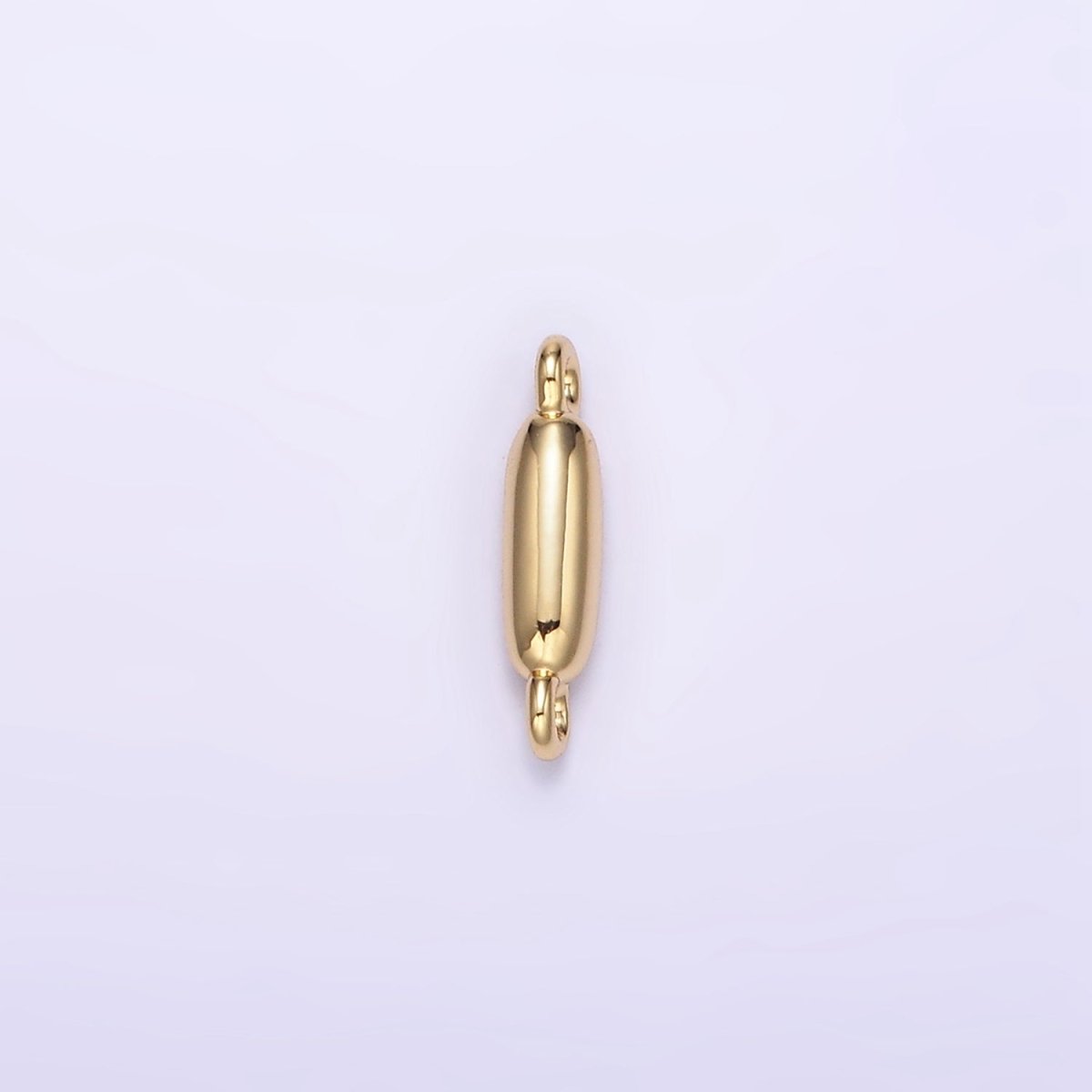 14K Gold Filled 10mm Initial Letter Chubby Balloon Mini Connector | A1539 - A1551