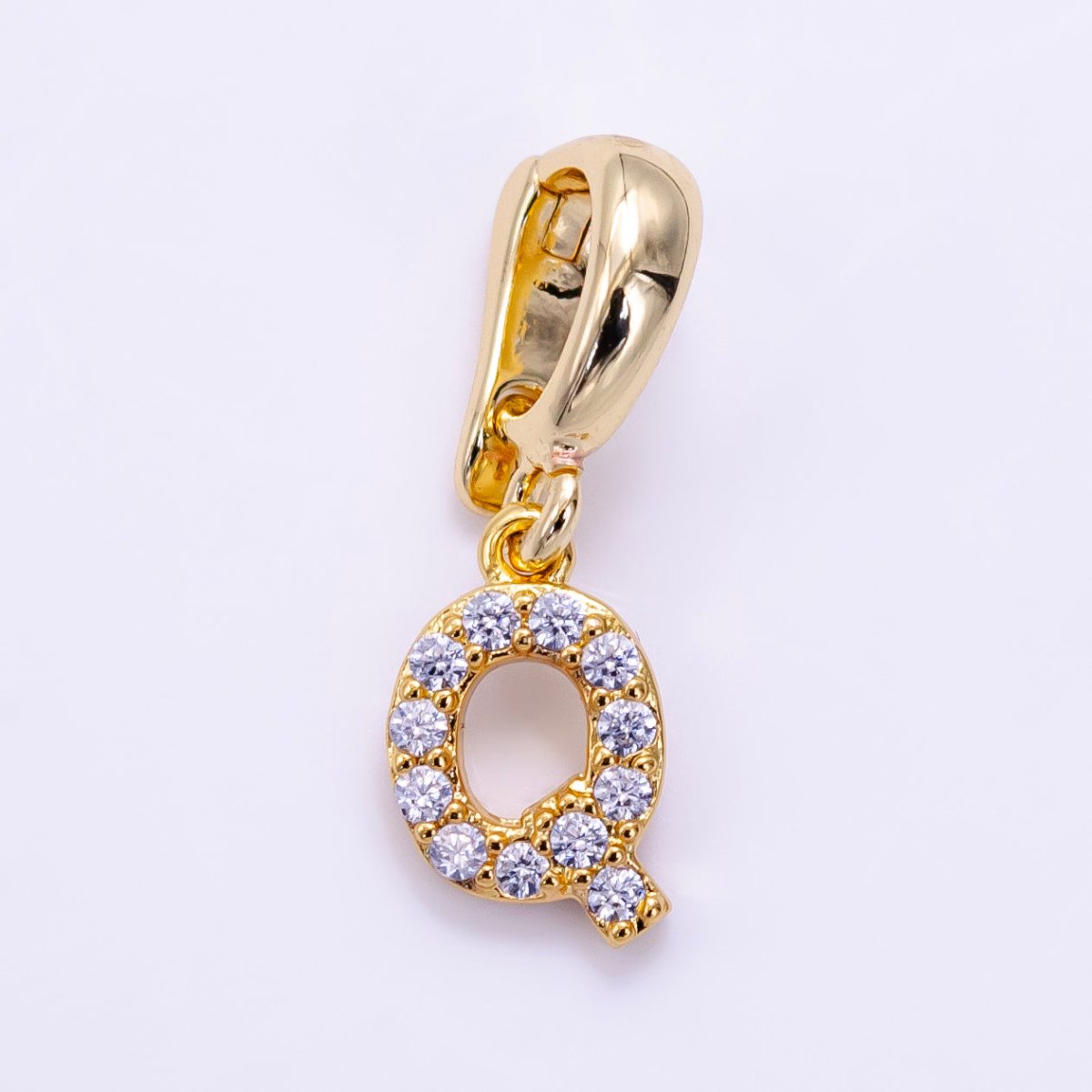 14K Gold Filled 10mm Mini Snap Latch Bail Minimalist Findings | Z698 - DLUXCA