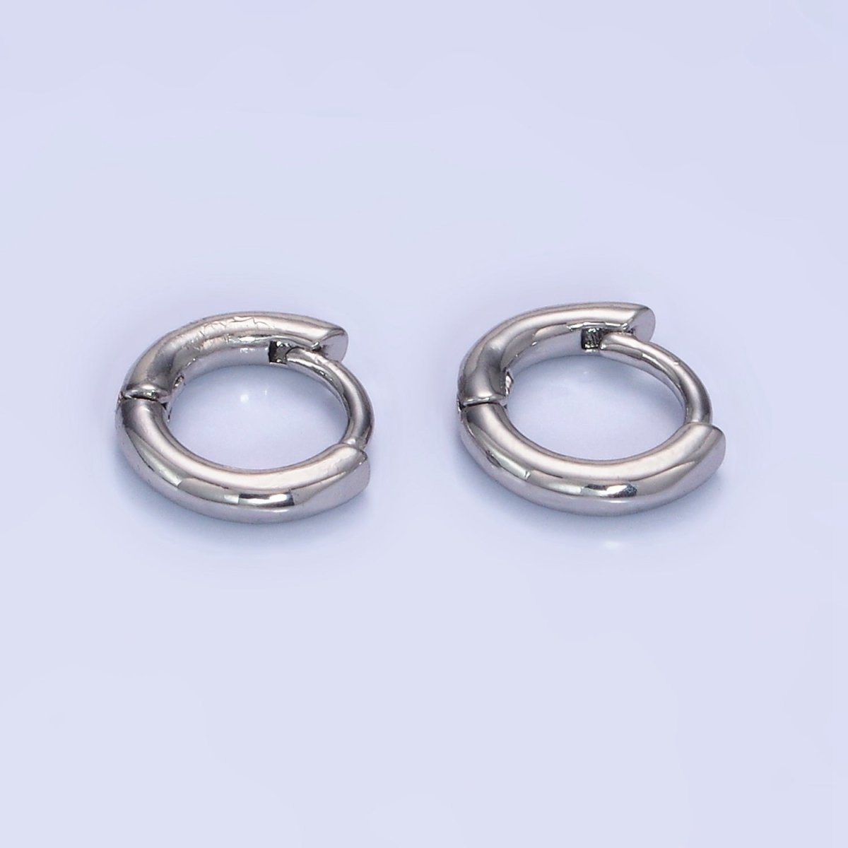 14K Gold Filled 10mm Minimalist Huggie Earring in Gold & Silver | Q028 Q029