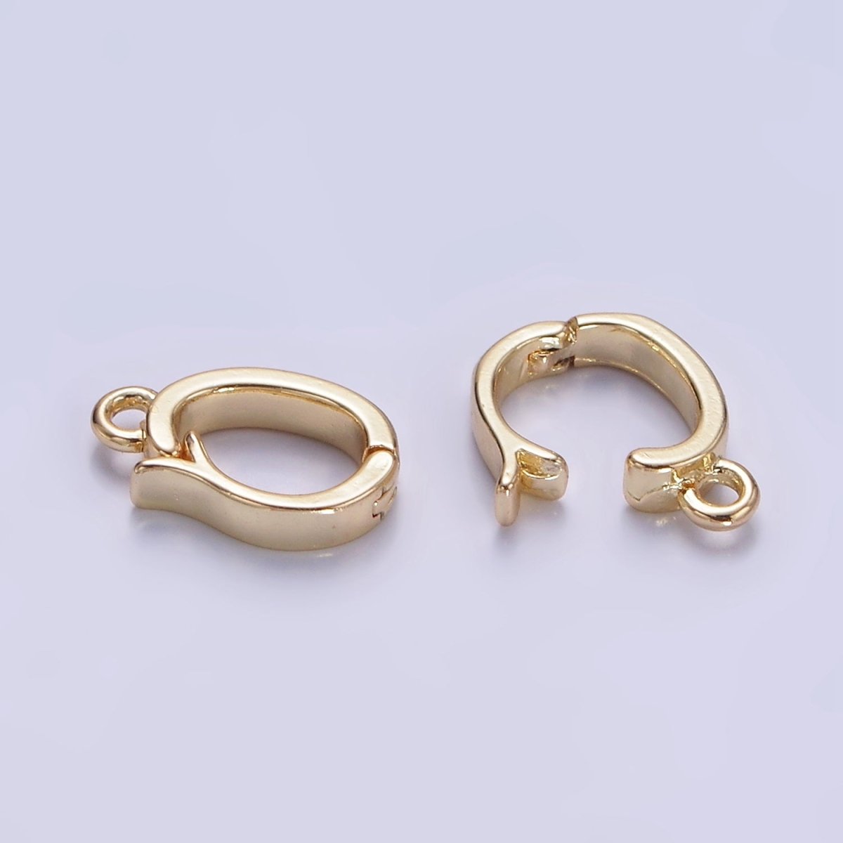 14K Gold Filled 10mm Snap Bail Latch Findings | L664 - DLUXCA