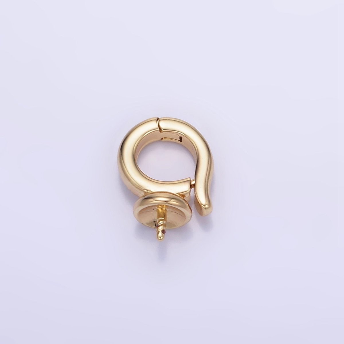 14K Gold Filled 10mm Snap Latch Drill Bail Finding | Z779 - DLUXCA