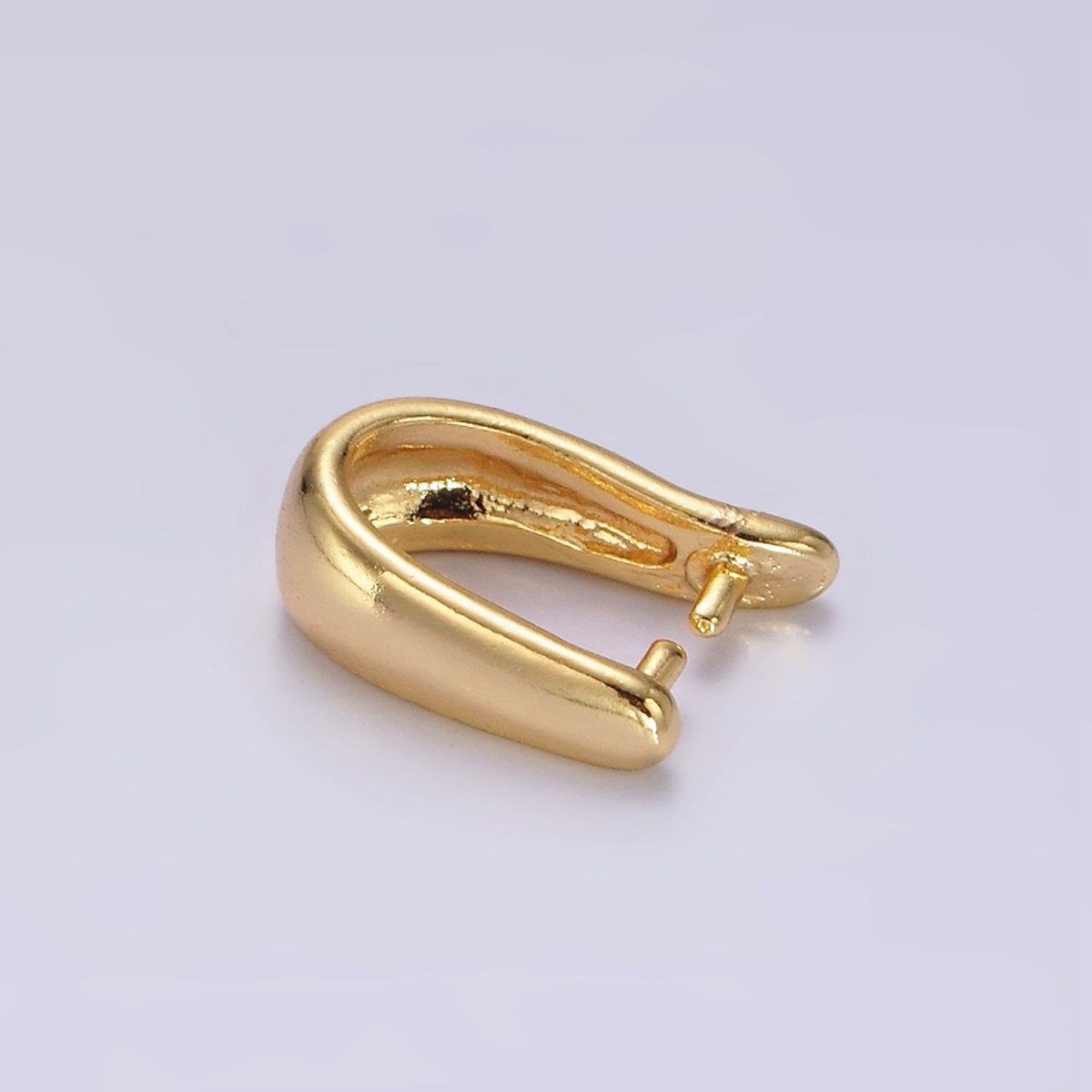 14K Gold Filled 11mm Curved Snap Bail Minimalist Jewelry Findings Supply | Z582 - DLUXCA