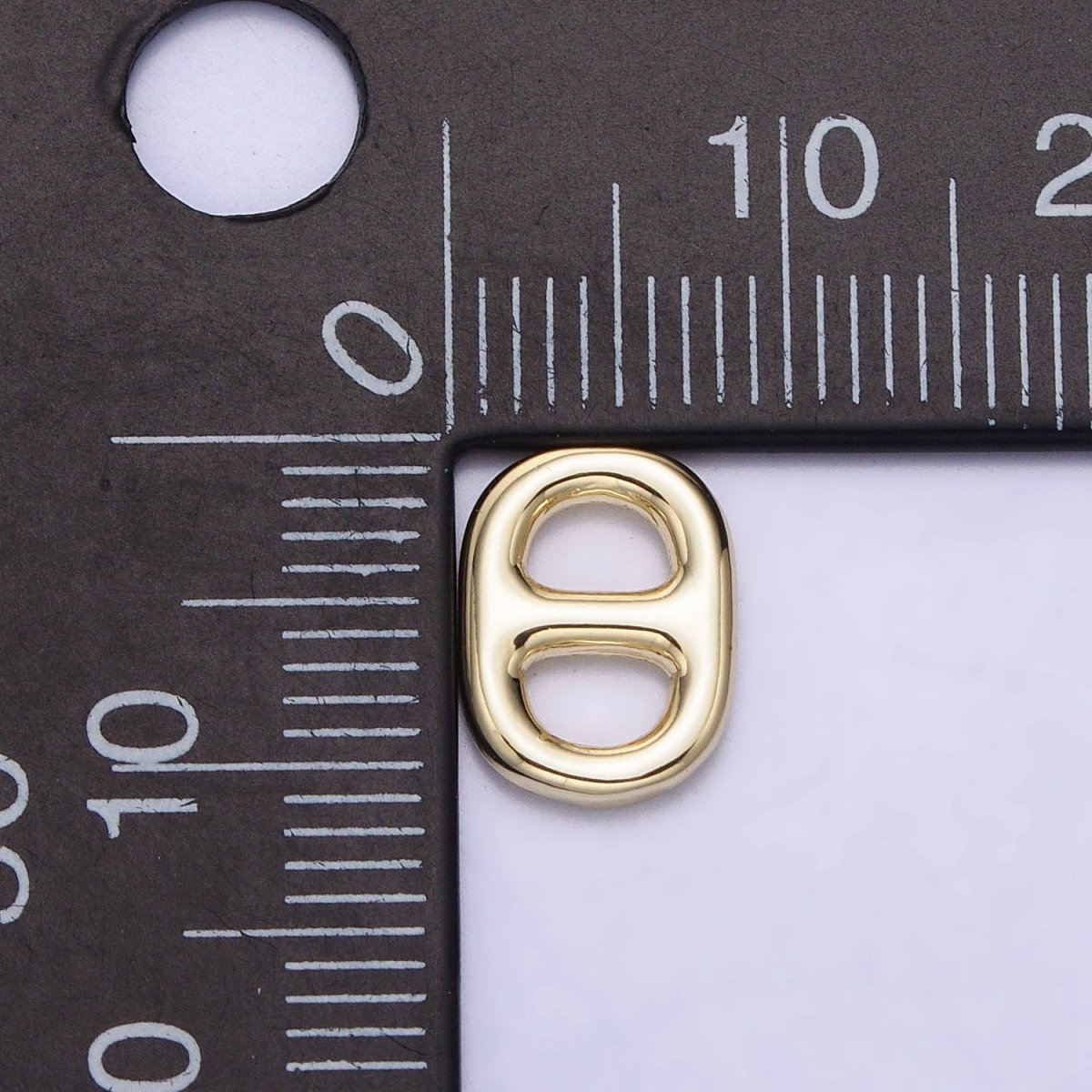 14K Gold Filled 11mm Mini Soda Pull Tab Charm | AC1050 - DLUXCA