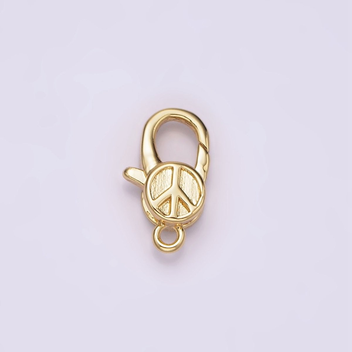 14K Gold Filled 12mm Peace Lobster Claw Clasps Closure Jewelry Finding Supply | Z648 - DLUXCA