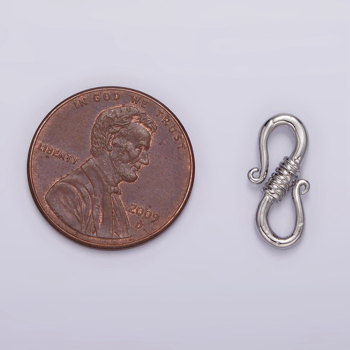14K Gold Filled 15mm Curved Tied S-Hook Clasps Closure Jewelry Supply Findings | Z654