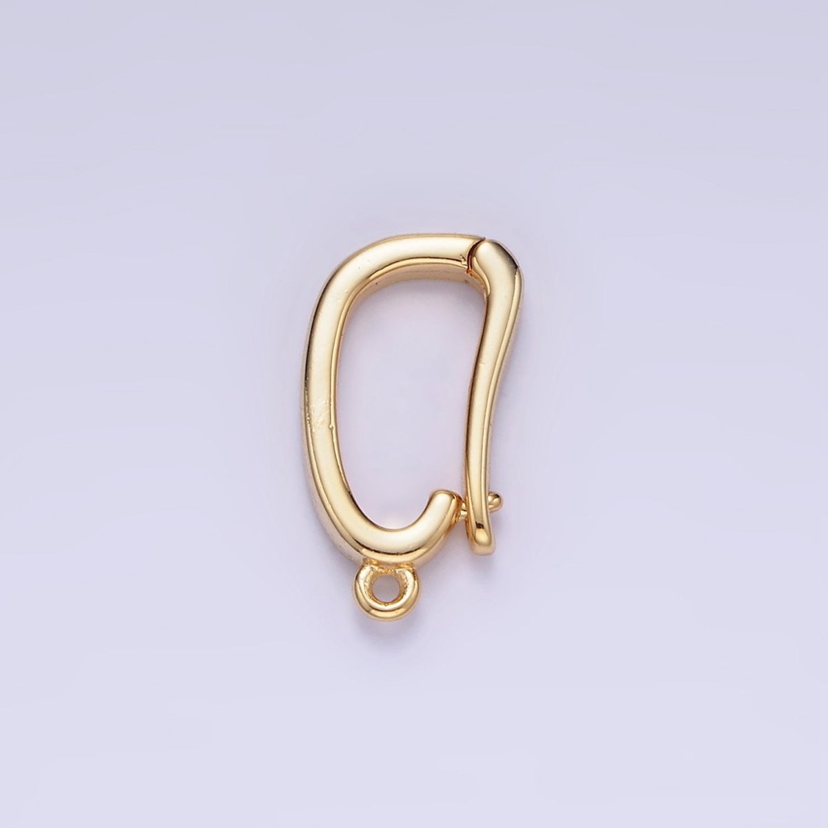 14K Gold Filled 15mm Oval Snap Bail Open Loop Jewelry Finding Supply | Z682 - DLUXCA