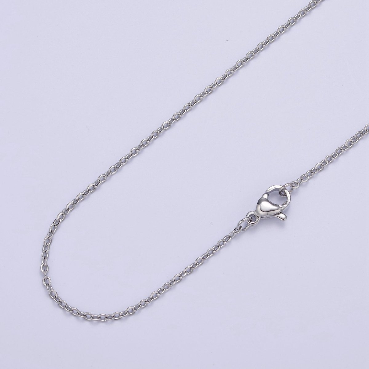 14K Gold Filled 1.6mm Dainty Cable 18.5 Inch Layering Chain Necklace in Gold & Silver | WA-732 WA-733 Clearance Pricing