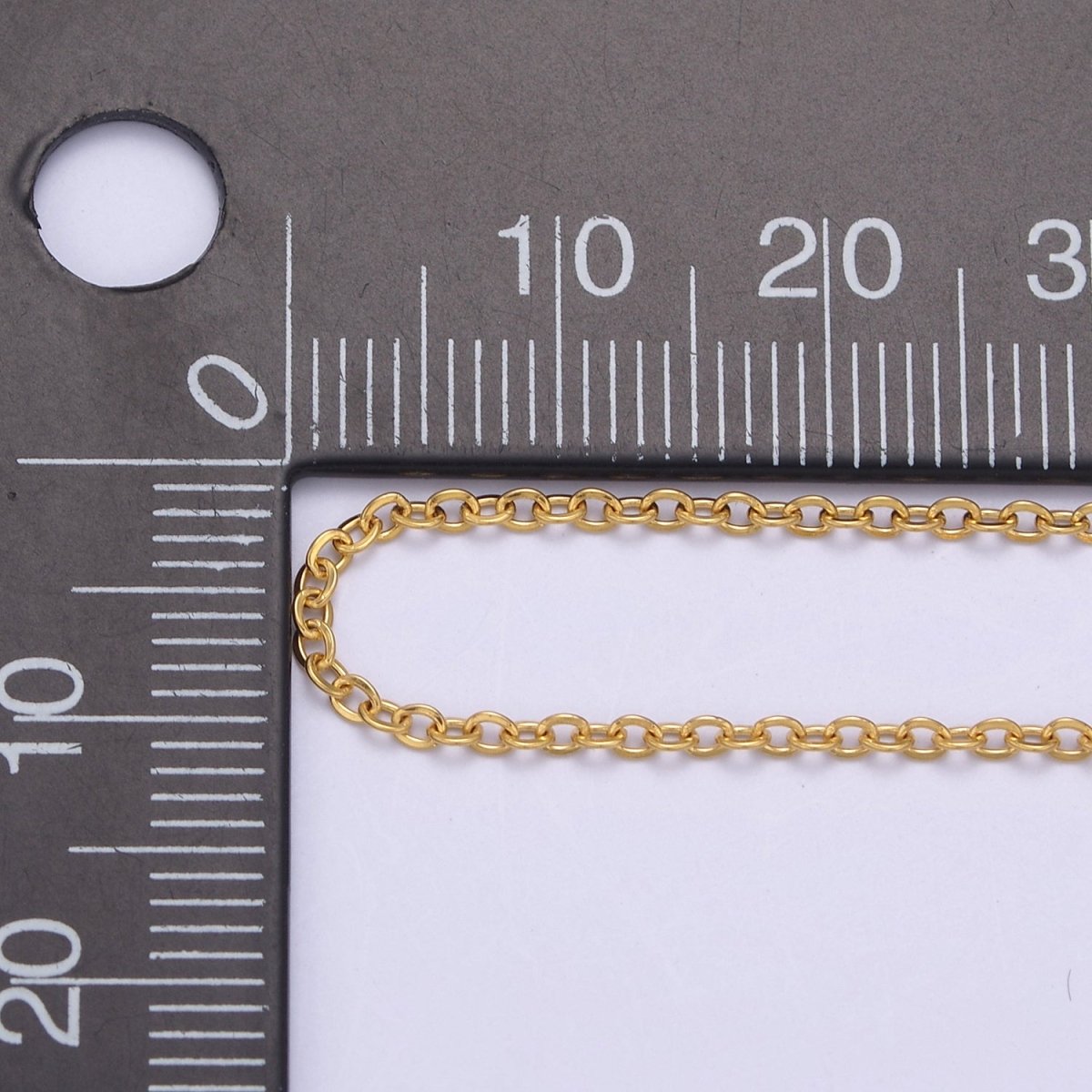 14K Gold Filled 1.6mm Dainty Cable 18.5 Inch Layering Chain Necklace in Gold & Silver | WA-732 WA-733 Clearance Pricing