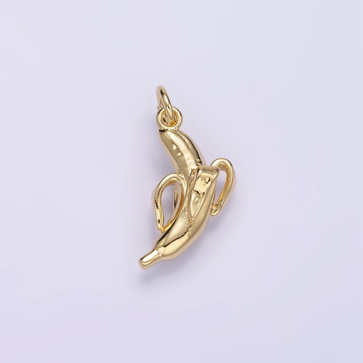 14K Gold Filled 17mm Peeled Banana Fruit Minimalist Charm | D084 - DLUXCA