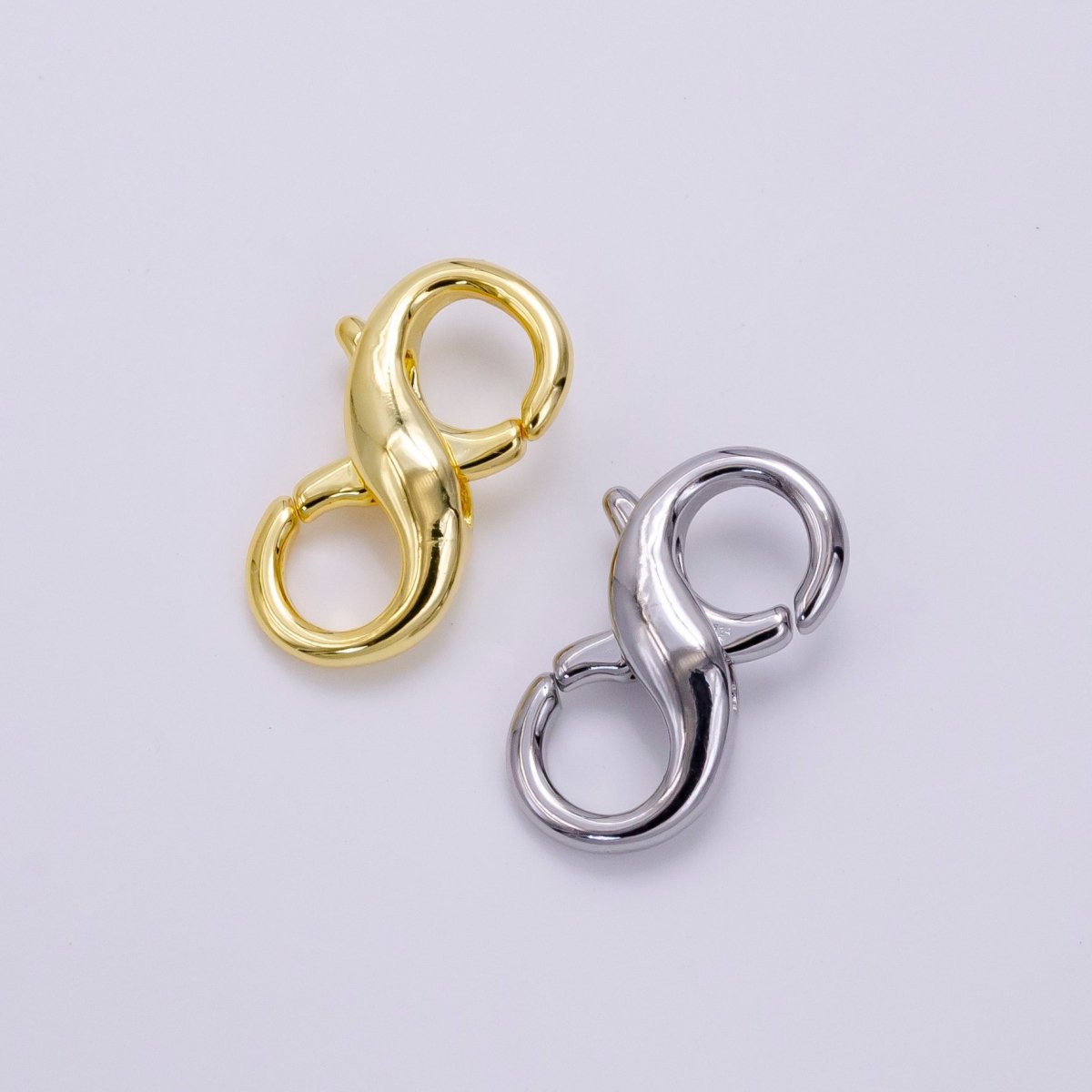 14K Gold Filled 18mm Double Lobster Claw Clasps Jewelry Finding Supply in Gold & Silver | Z683