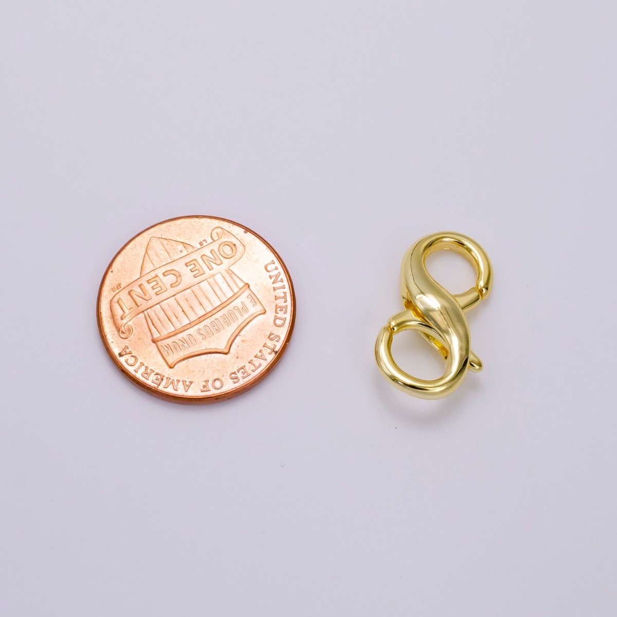 14K Gold Filled 18mm Double Lobster Claw Clasps Jewelry Finding Supply in Gold & Silver | Z683