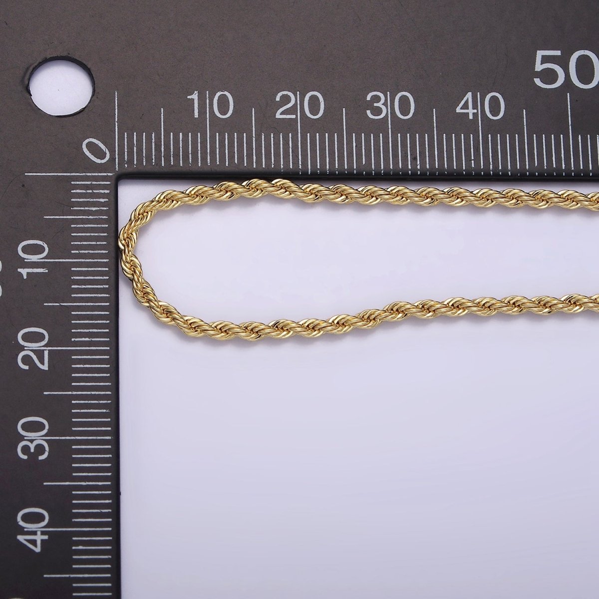 14K Gold Filled 1.8mm Rope 16 Inch, 18 Inch Choker Layering Chain Necklace | WA-2115 WA-2116 Clearance Pricing