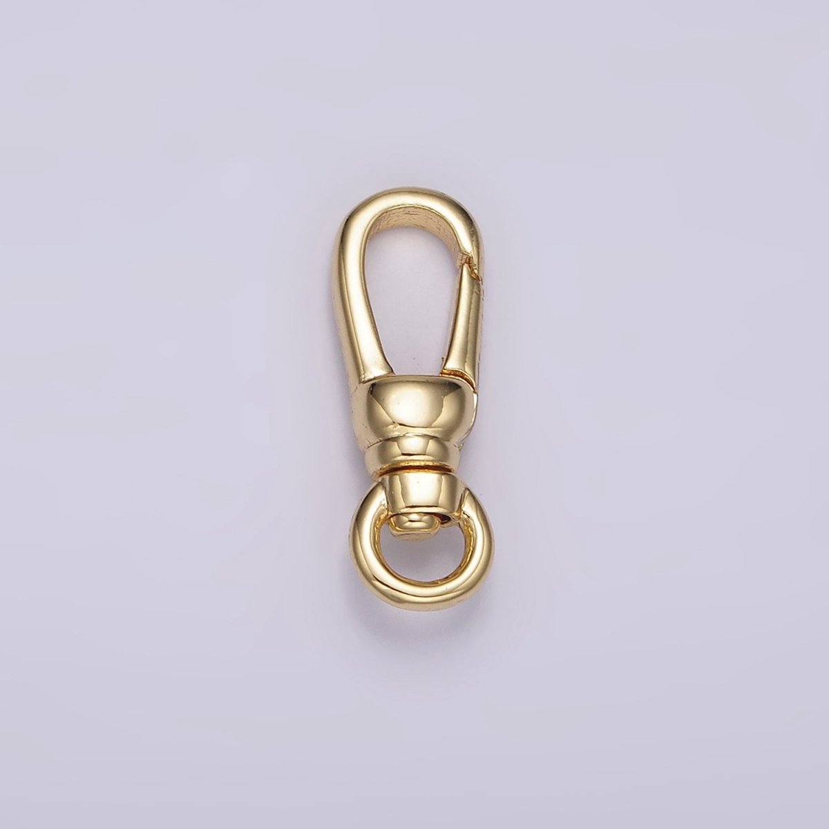 14K Gold Filled 18mm Trigerless Swivel Oblong Push Gate Closure Finding in Gold & Silver | Z638