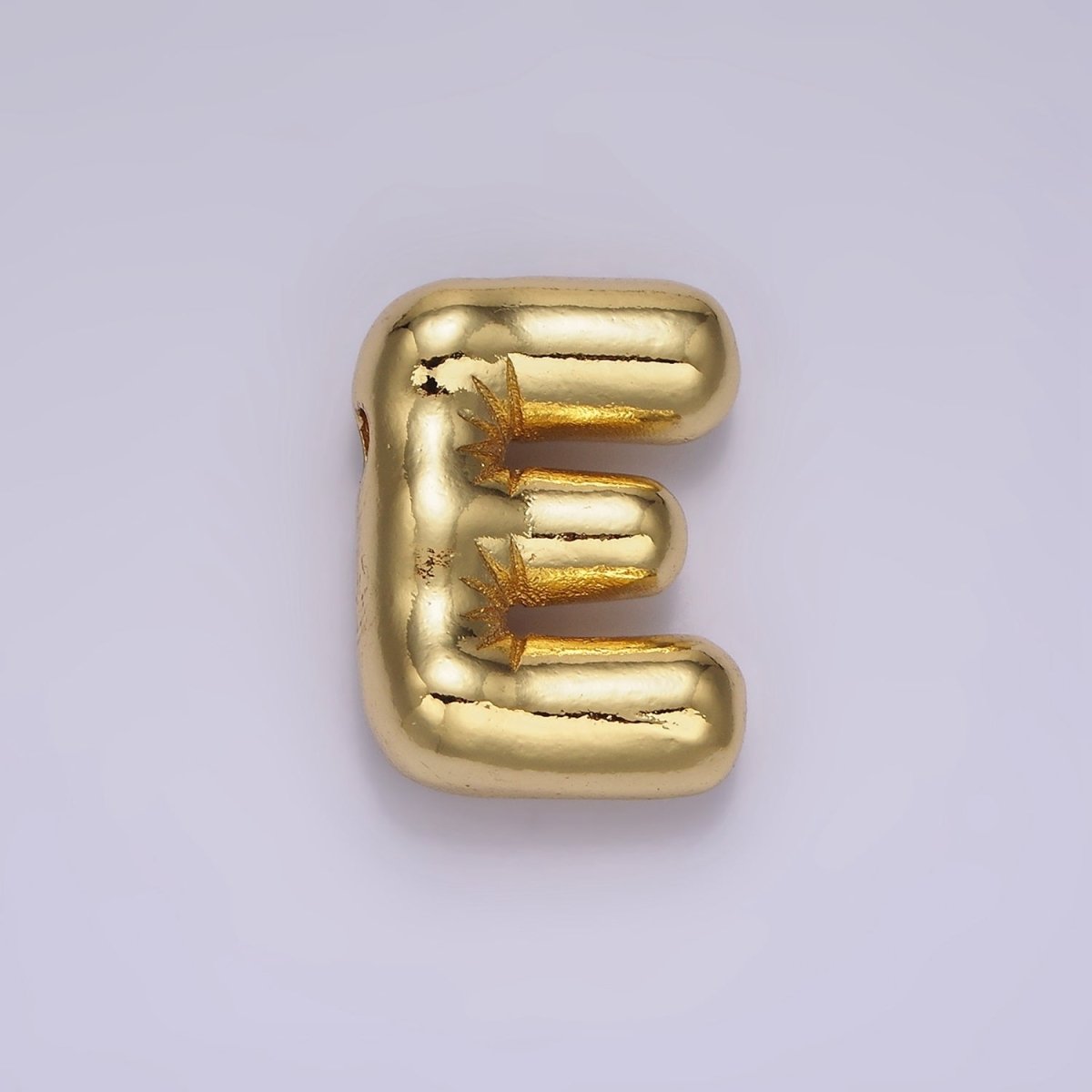 14K Gold Filled 20mm Chubby Balloon Initial Letter Pendant | A1067-A1079