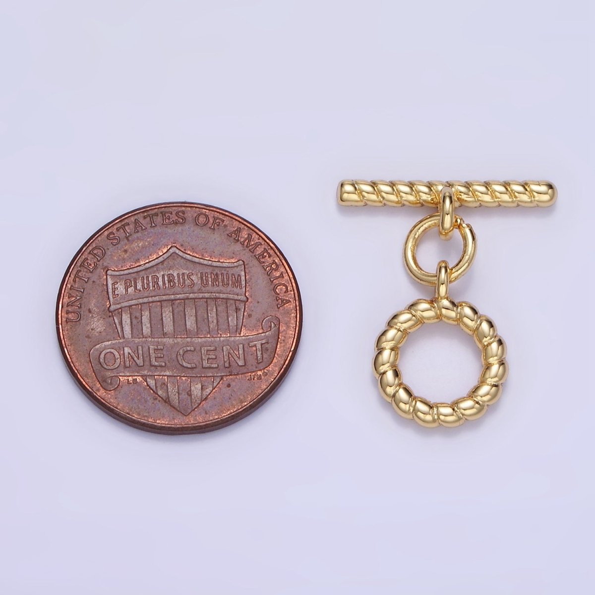 14K Gold Filled 20mm Croissant Toggle Clasps Closure Findings | Z769 - DLUXCA