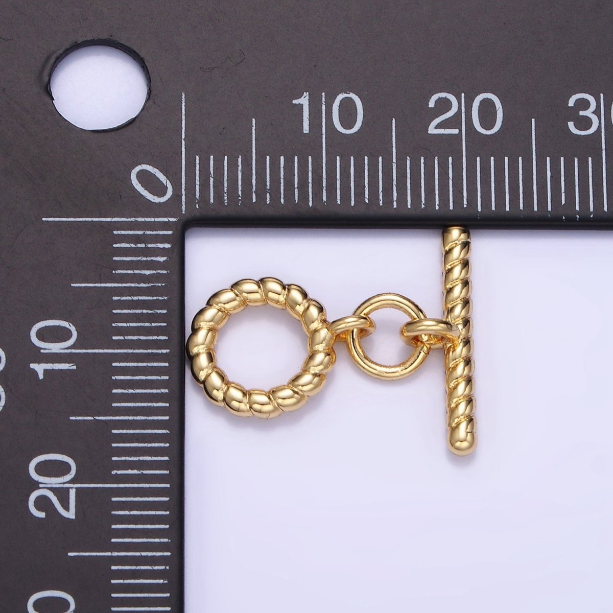 14K Gold Filled 20mm Croissant Toggle Clasps Closure Findings | Z769 - DLUXCA