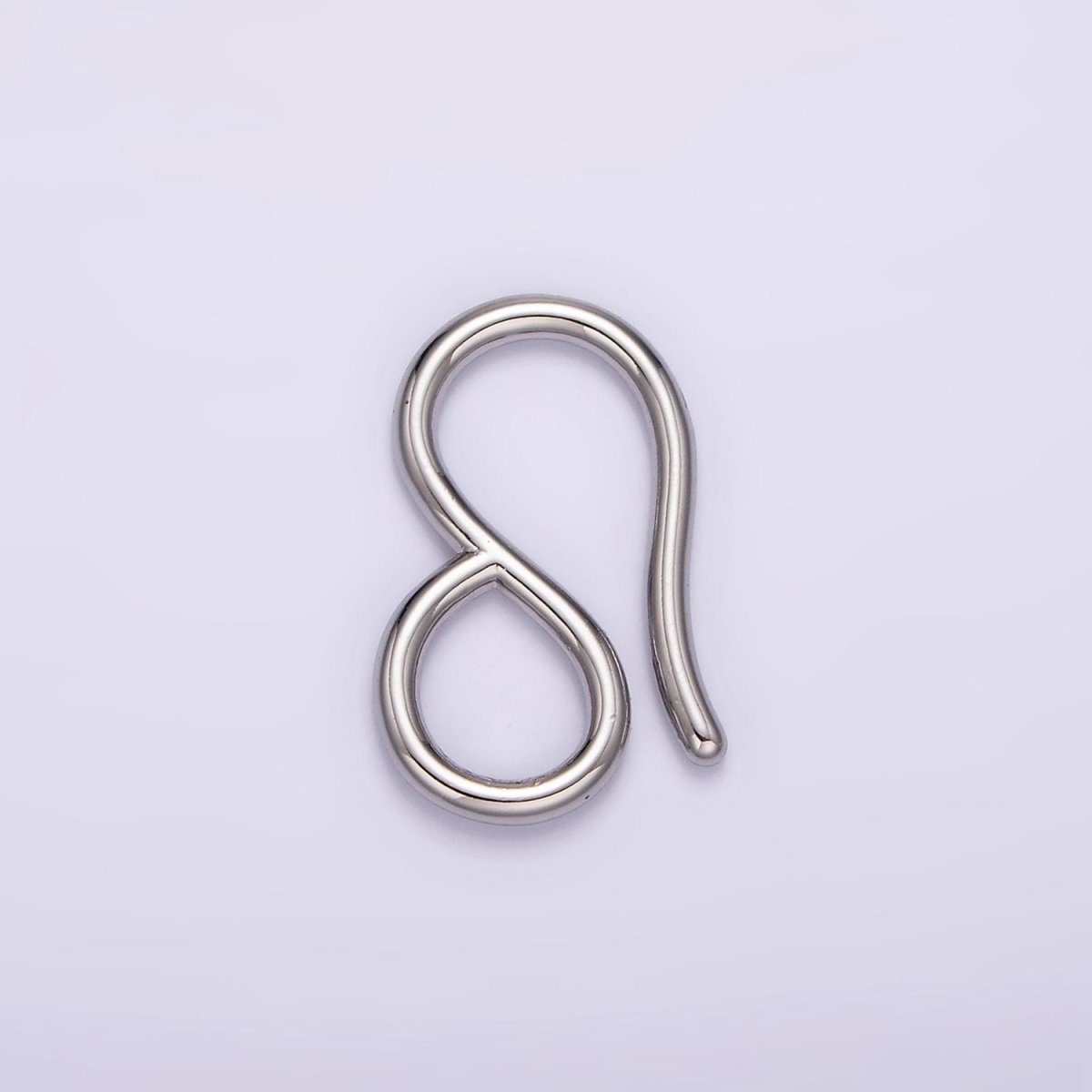 14K Gold Filled 22mm Curved Minimalist Infinity S-Hook Closure Supply Findings in Gold & Silver | Z650