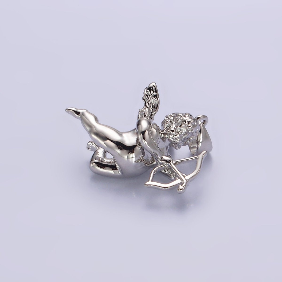 14K Gold Filled 23mm Cherub Baby Angel Mini Pendant in Gold & Silver | N1268 N1269