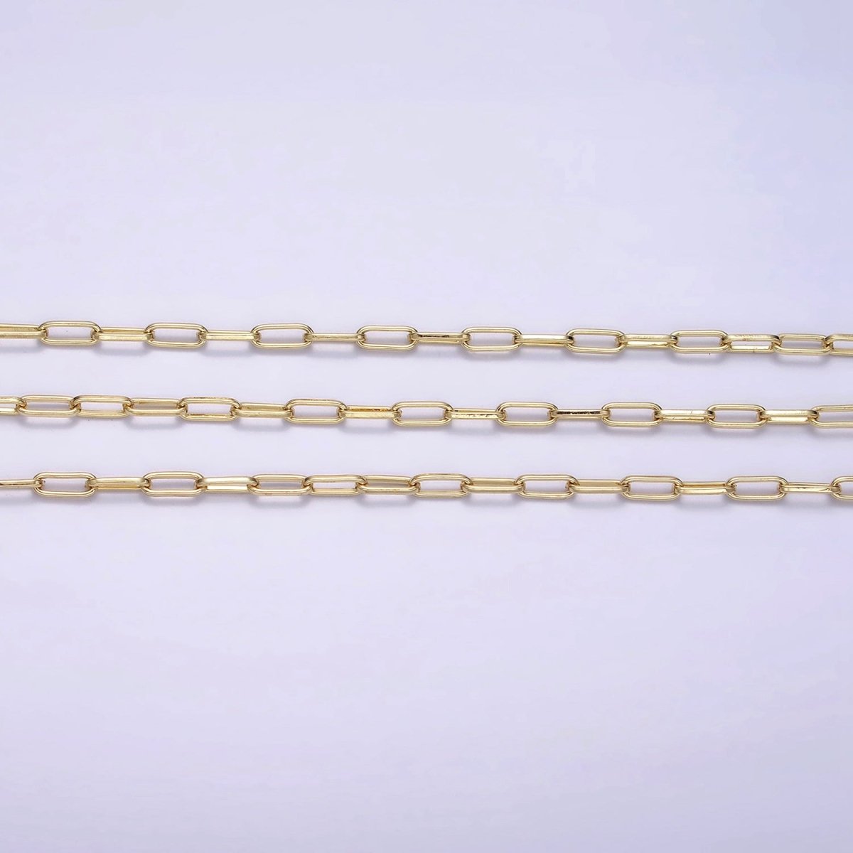 14K Gold Filled 2.3mm Paperclip 16 Inch, 18 Inch, 20 Inch Layering Chain Necklace | WA-2120 - WA-2123 Clearance Pricing