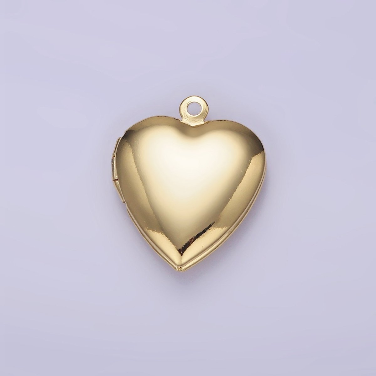 14K Gold Filled 24mm Minimalist Heart Locket Pendant | D316