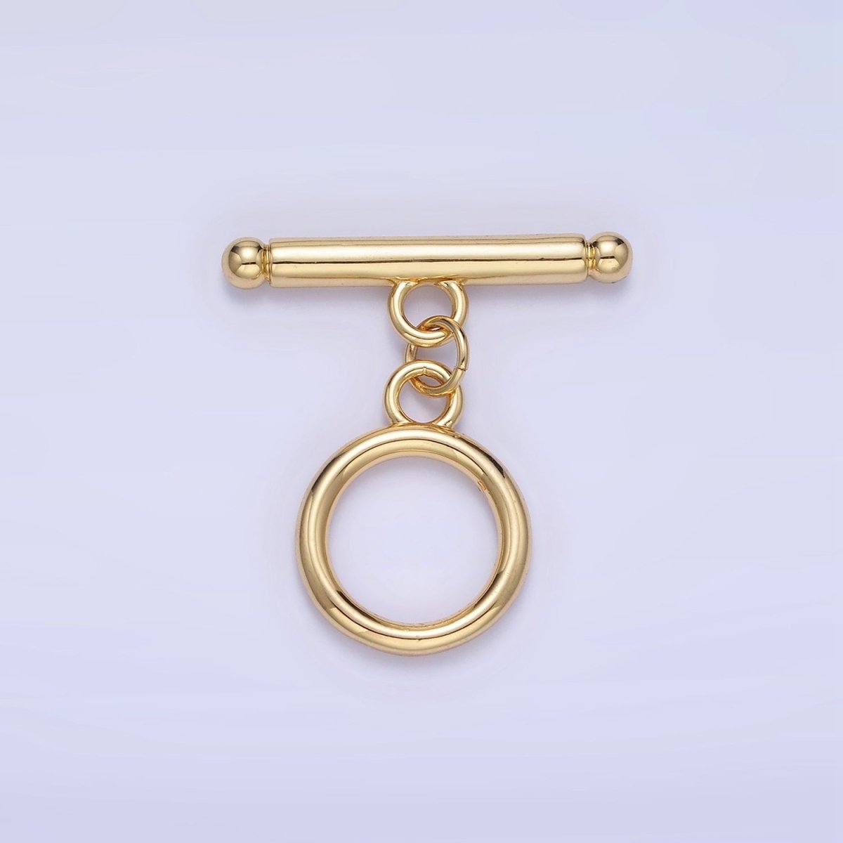 14K Gold Filled 24mm Minimalist Toggle Clasps Closure Findings in Gold & Silver | L614/K175 K121