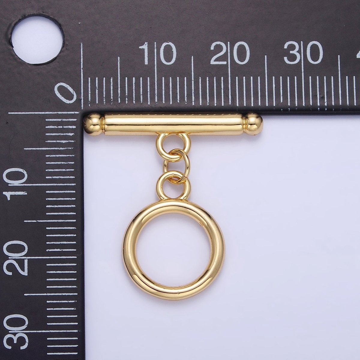 14K Gold Filled 24mm Minimalist Toggle Clasps Closure Findings in Gold & Silver | L614/K175 K121