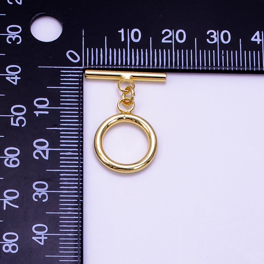 14K Gold Filled 25mm Toggle Clasps Findings in Gold & Silver | Z760