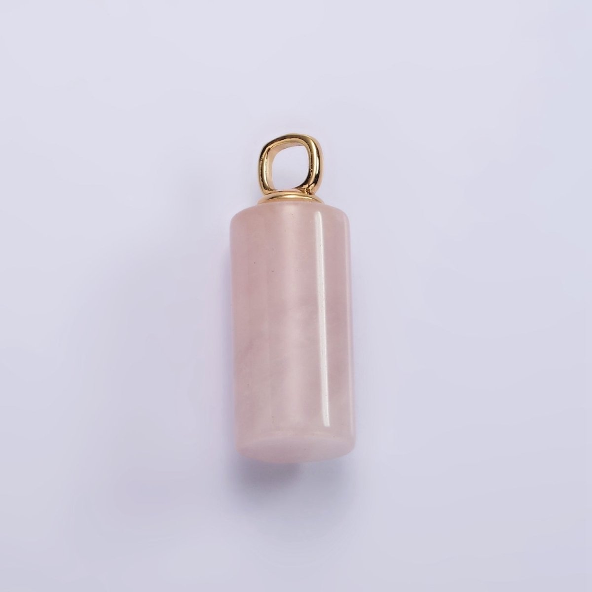 14K Gold Filled 27mm Tube Natural Gemstone Drop Pendant | N1963 - N1968