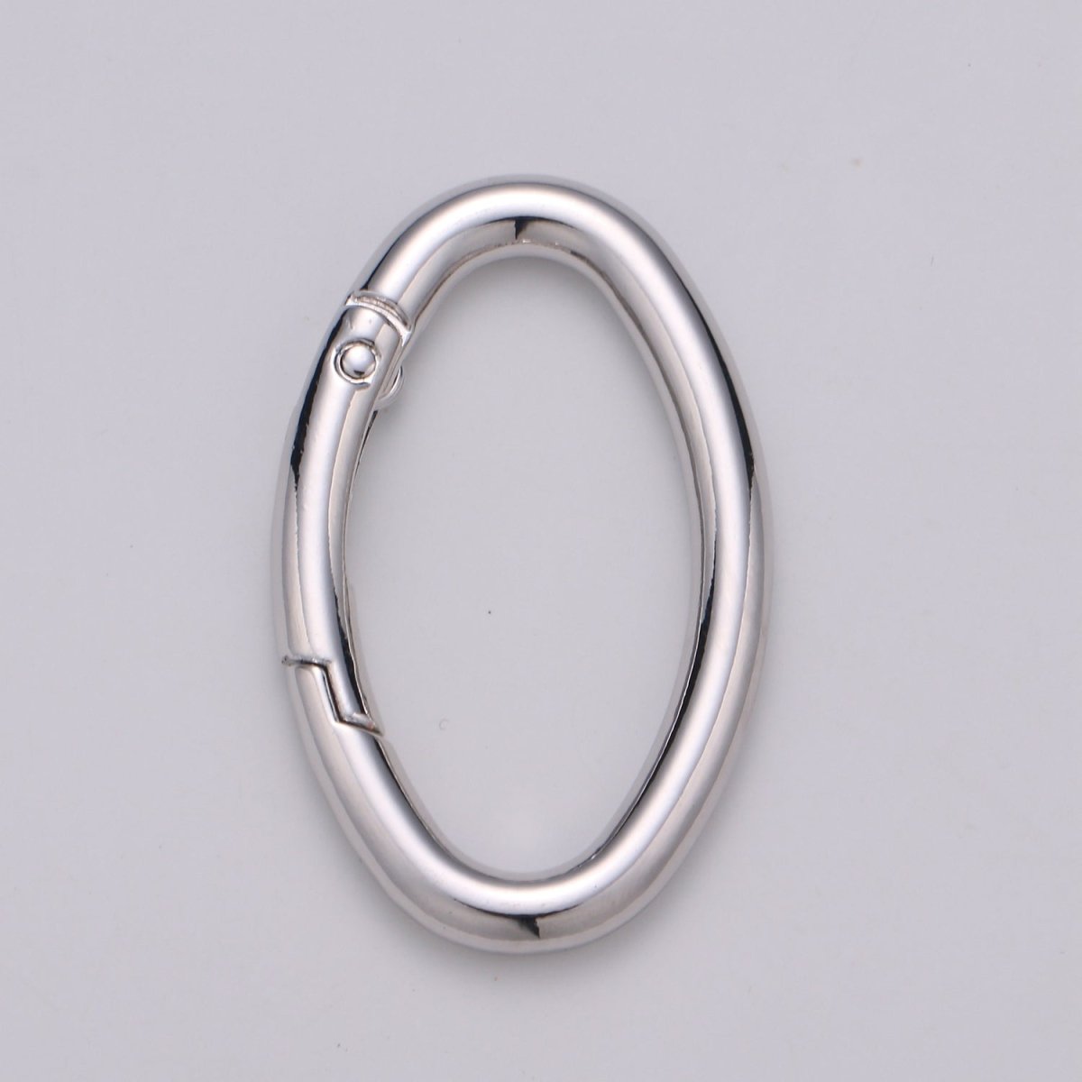 14K Gold Filled 48mm Oval Oblong Push Spring Gate Jewelry Findings in Gold & Silver | L042 L043