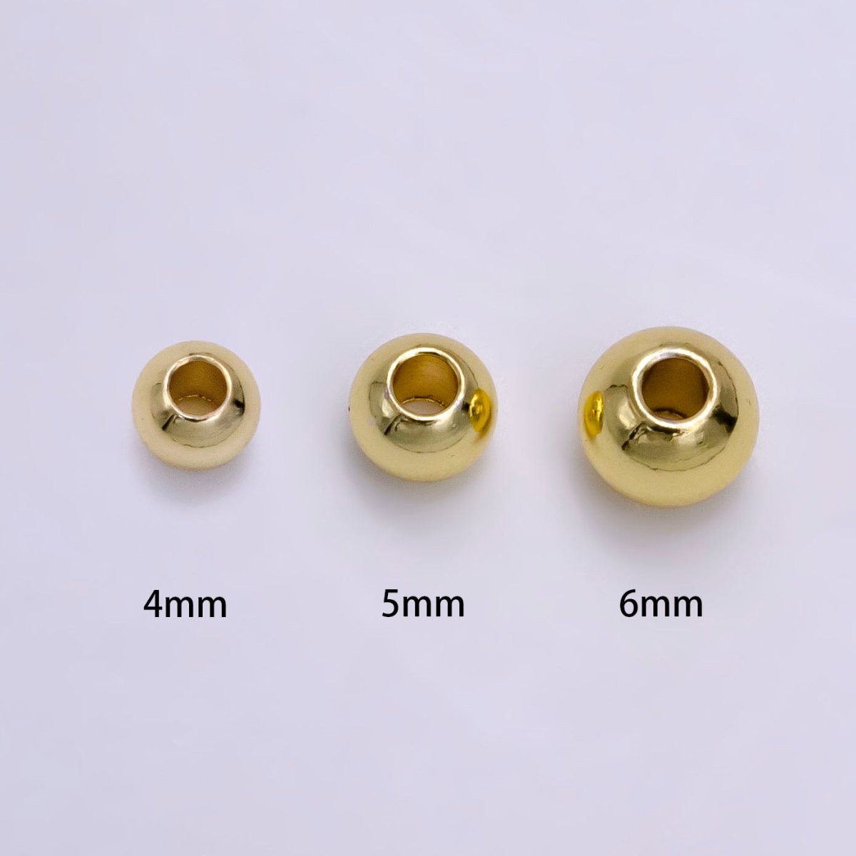 14K Gold Filled 4mm 5mm, 6mm Minimalist Bead by 10 Pieces/Bag | B-922 B-923 B-924