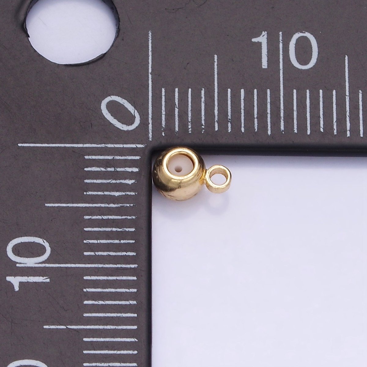 14K Gold Filled 4mm Silicone Stopper Bead Charm Drop Findings | L084 - DLUXCA