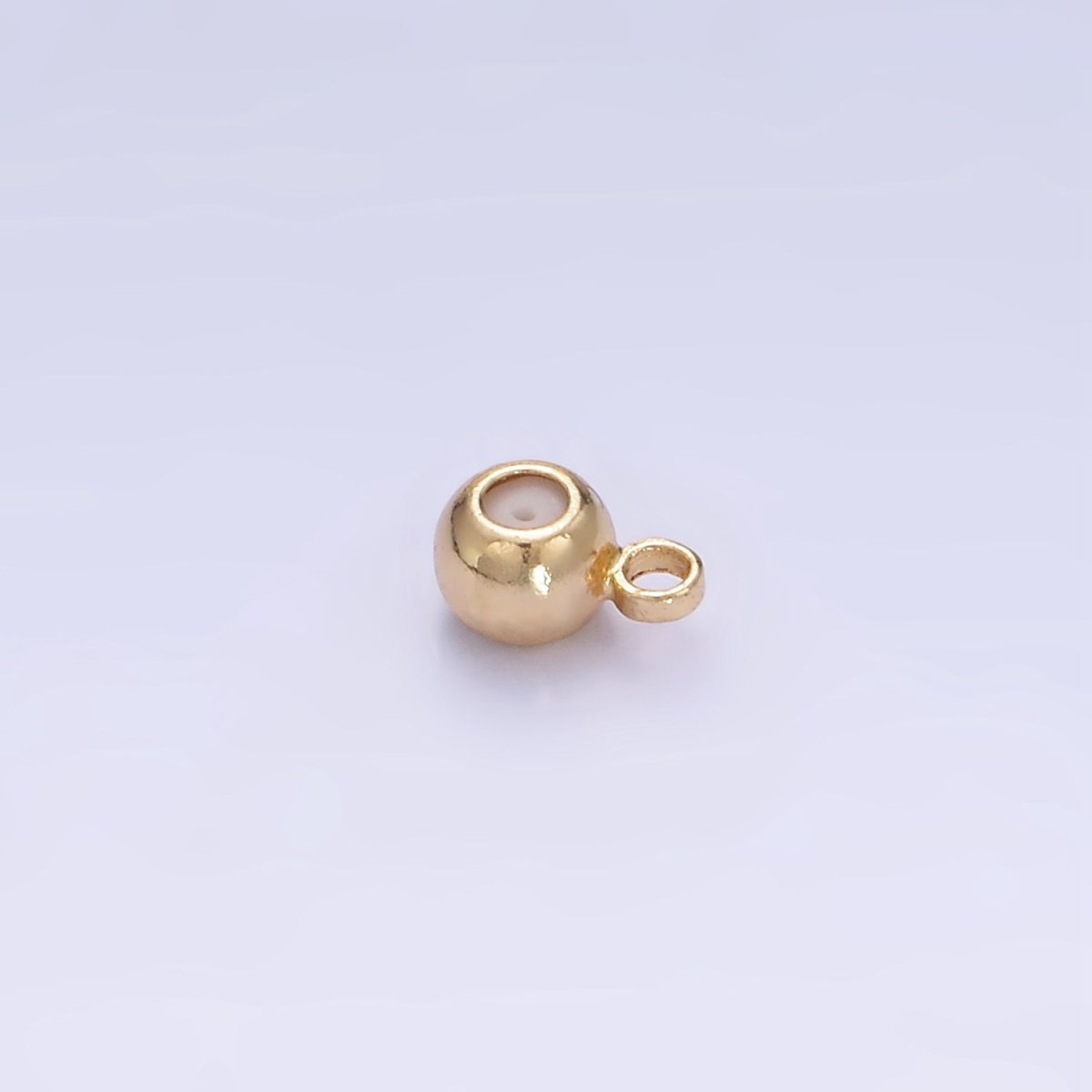 14K Gold Filled 4mm Silicone Stopper Bead Charm Drop Findings | L084 - DLUXCA