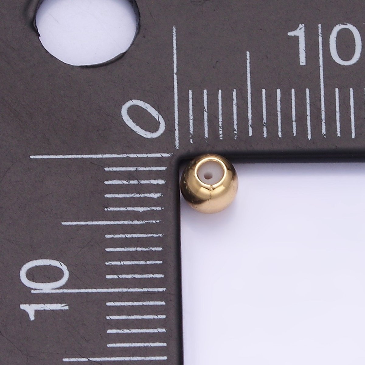 14K Gold Filled 4mm Stopper Rubber Bead Findings Rubber Charm Stopper | L597