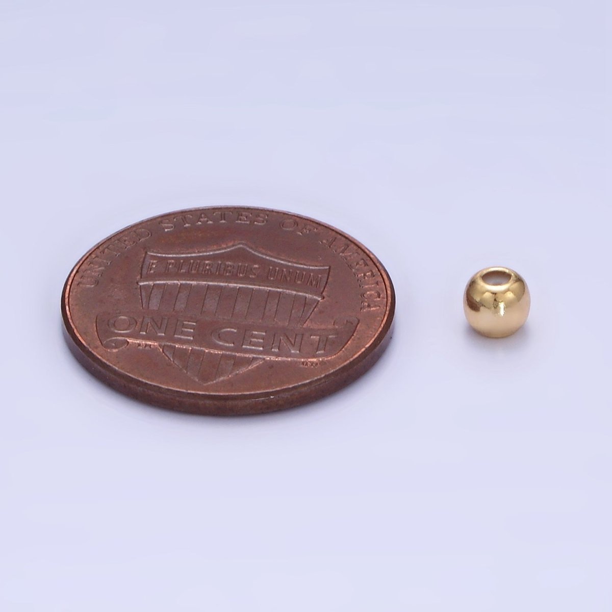 14K Gold Filled 4mm Stopper Rubber Bead Findings Rubber Charm Stopper | L597