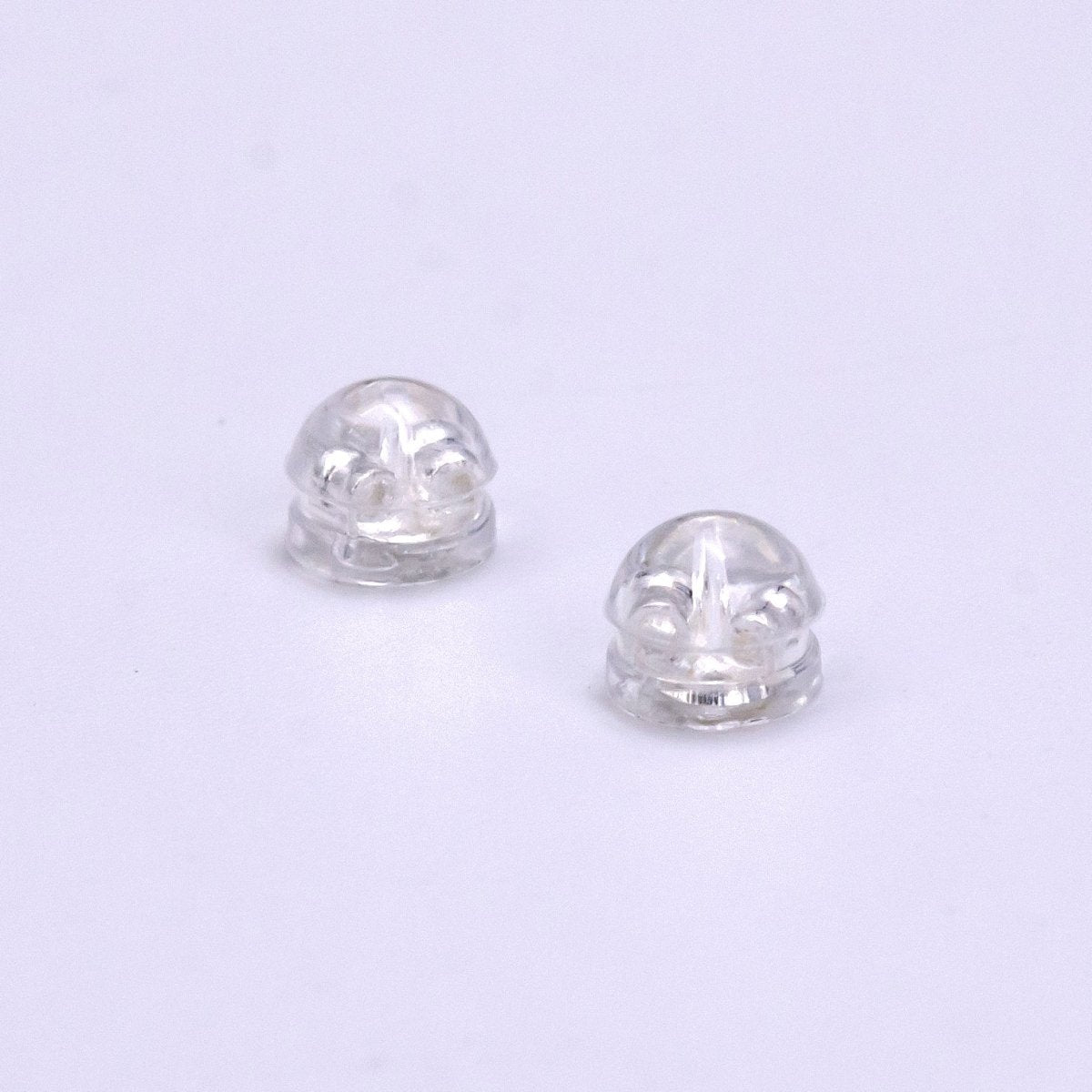14K Gold Filled 5mm Rubber Backings Earrings Finding Supply Pack in Gold & Silver | Z621 Z622