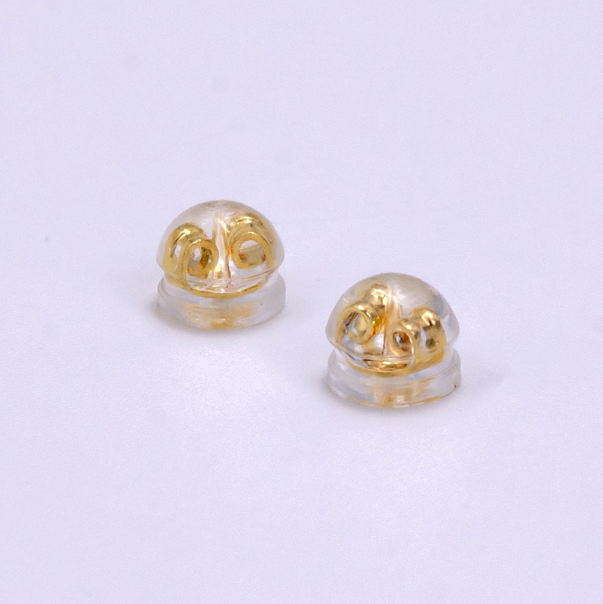 14K Gold Filled 5mm Rubber Backings Earrings Finding Supply Pack in Gold & Silver | Z621 Z622