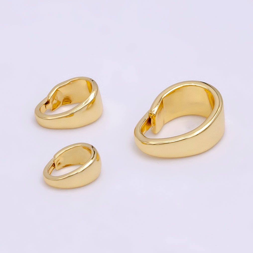 14K Gold Filled 6.7mm, 7.7mm, 11mm Bail Jewelry Findings Supply | Z-609 - Z-611